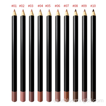 Wholesale Customized Waterproof 12 Colors Lip Liner Pencil Private Label